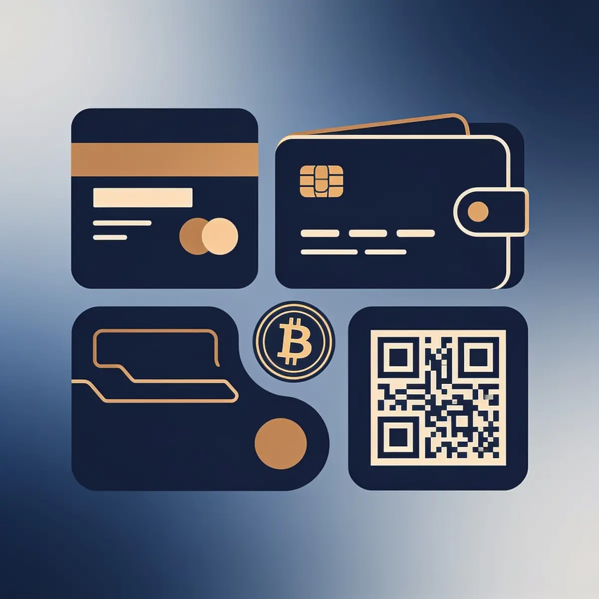 Overzicht van betaalmethoden bij een casino zonder cruks — bankkaart, e-wallet, crypto en QR